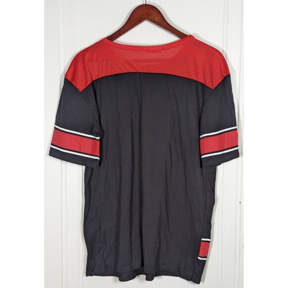 Vintage 90s Reworked Upcycled Chicago Bulls T-shirt Natalia Jersey VTG Small/Med - Picture 2 of 4